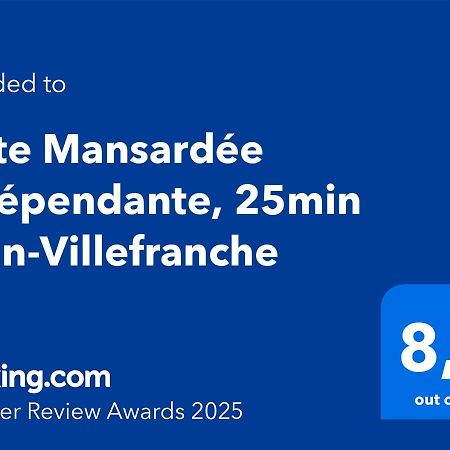 Suite Mansardee Independante, 25Min Lyon-Villefranche Chazay-d'Azergues Екстериор снимка