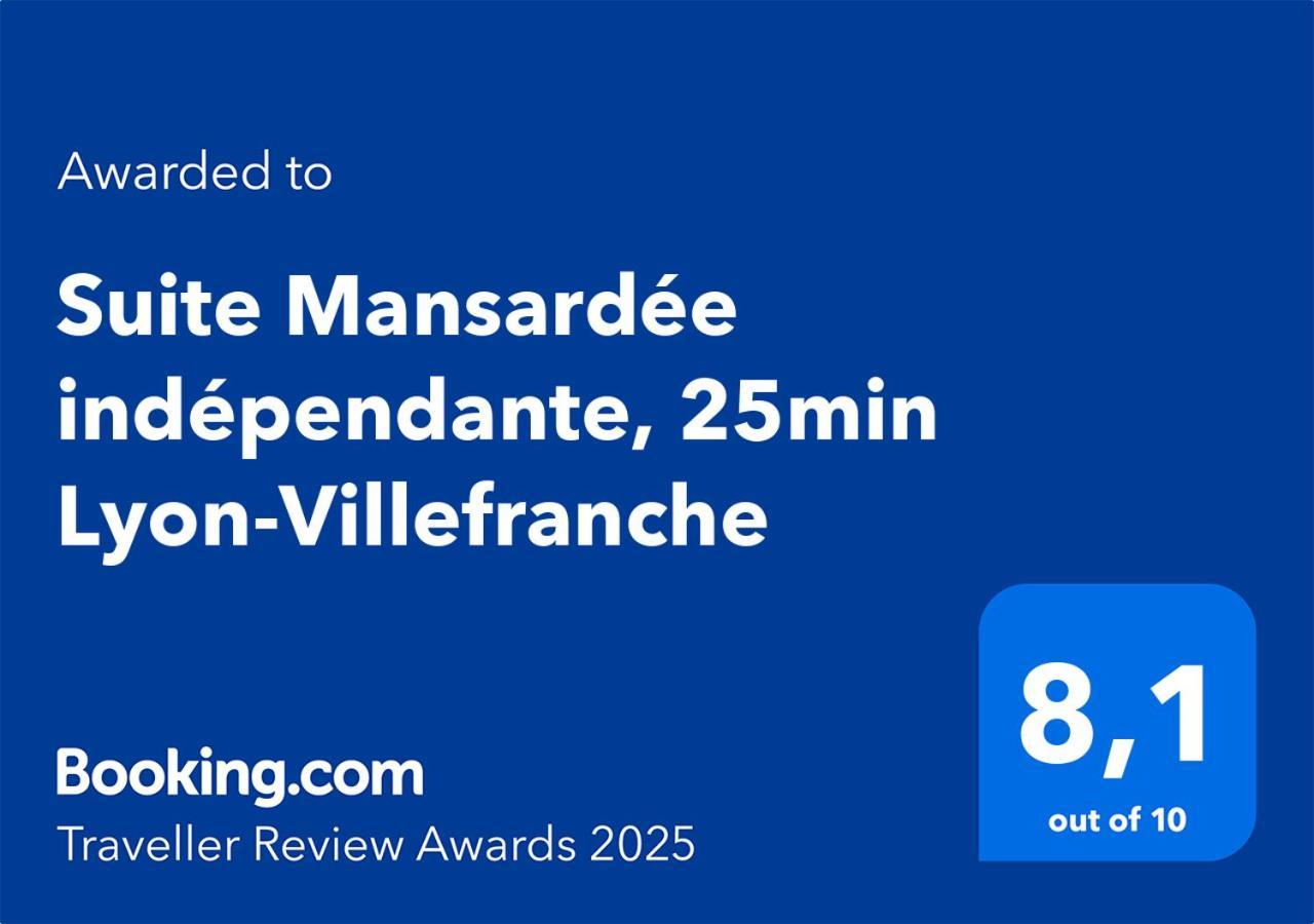 Suite Mansardee Independante, 25Min Lyon-Villefranche Chazay-d'Azergues Екстериор снимка